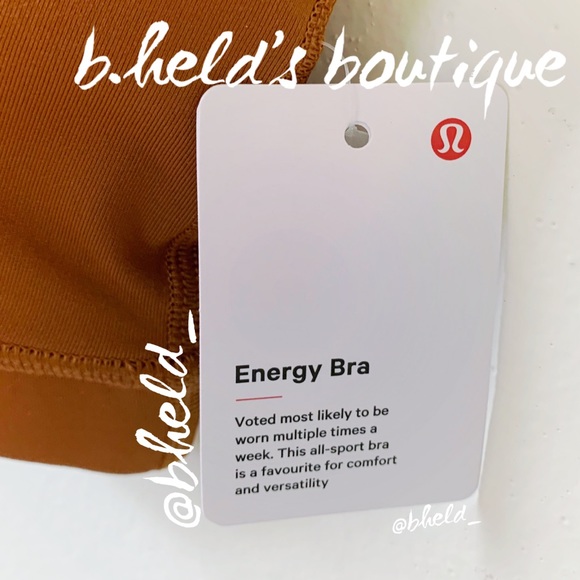 lululemon Energy Bra in Copper Brown Size 4 Brand New NWT - Picture 3 of 14